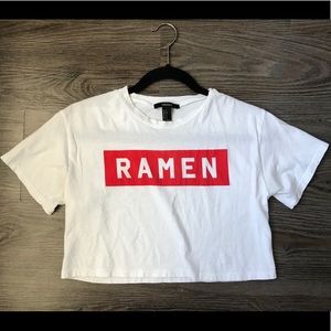 Ramen crop top forever 21